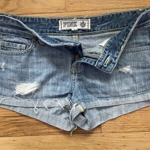 Victoria's Secret Blue Jean Shorts with Trendy Design